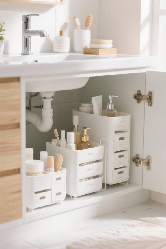 bathroom under sink organizers