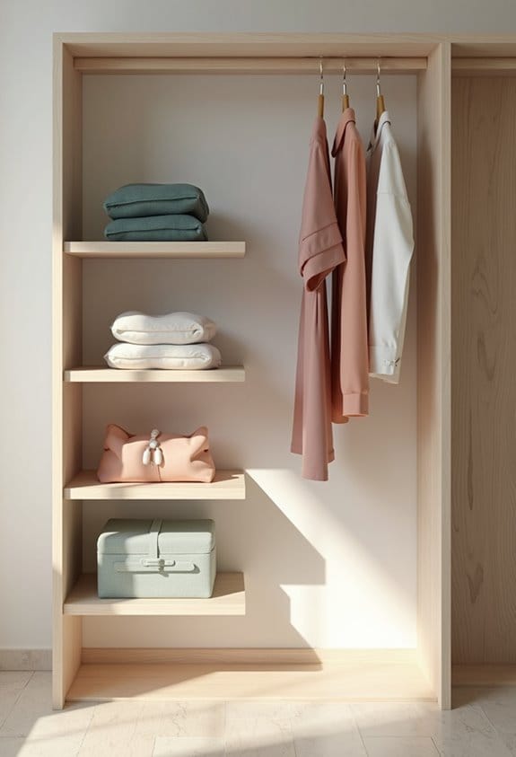 closet shelf organization tools