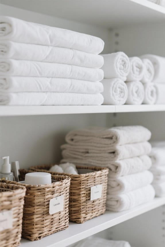 declutter linen closet effectively