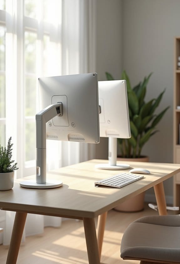 ergonomic desk monitor stands