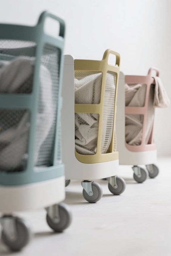 laundry hamper wheel tips