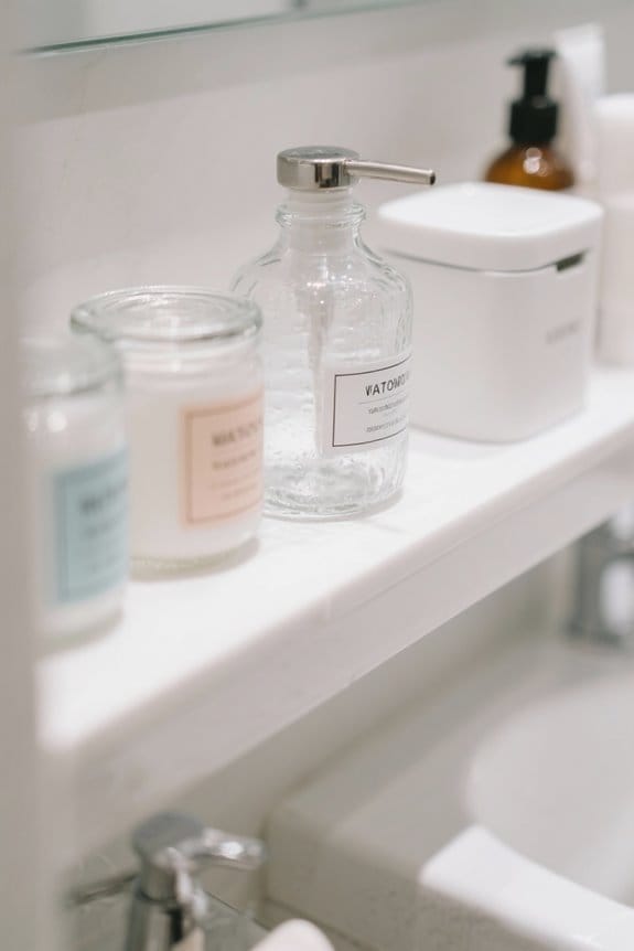 maximize vertical bathroom organization