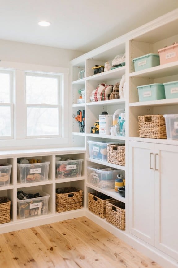 maximizing basement storage potential