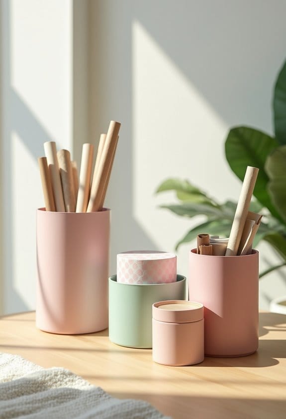 organize wrapping supplies effectively