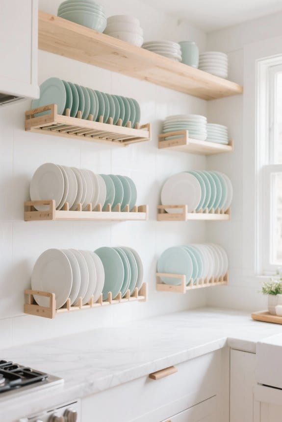 plate organizers for kitchens