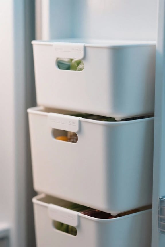refrigerator bins for organization