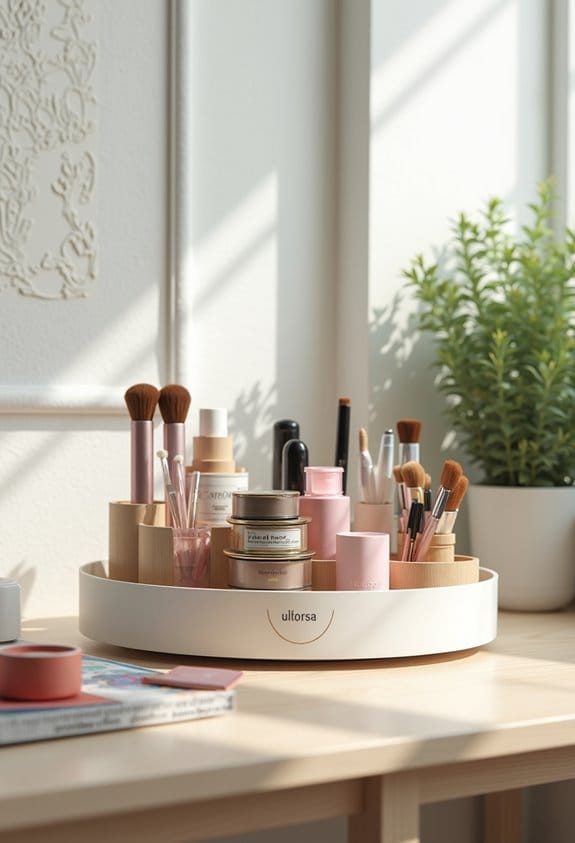 rotating makeup organizers guide