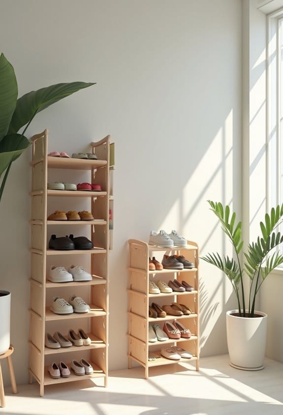 shoe rack organization solutions