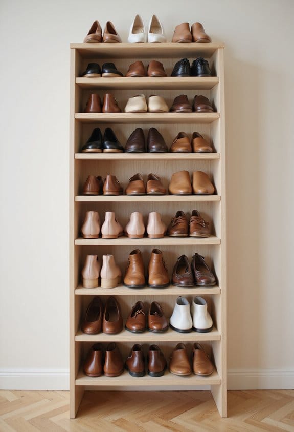 shoe storage capacity considerations