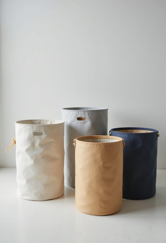 slim hamper size material