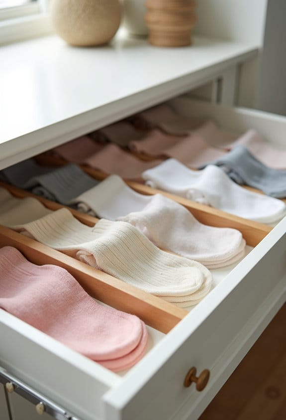 sock drawer organization solutions