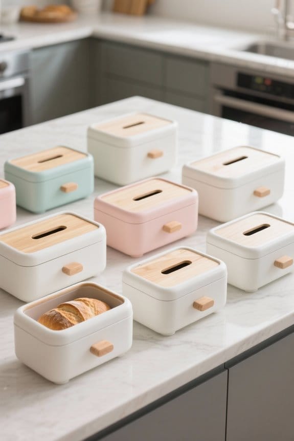 stylish countertop bread storage