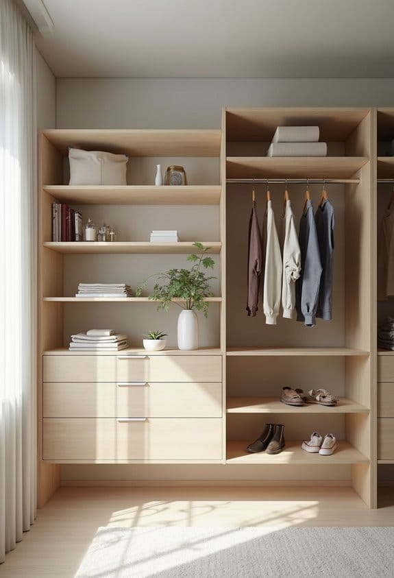 top closet shelving options