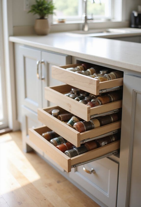 top drawer spice organizers