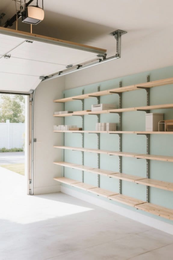 top garage shelving units