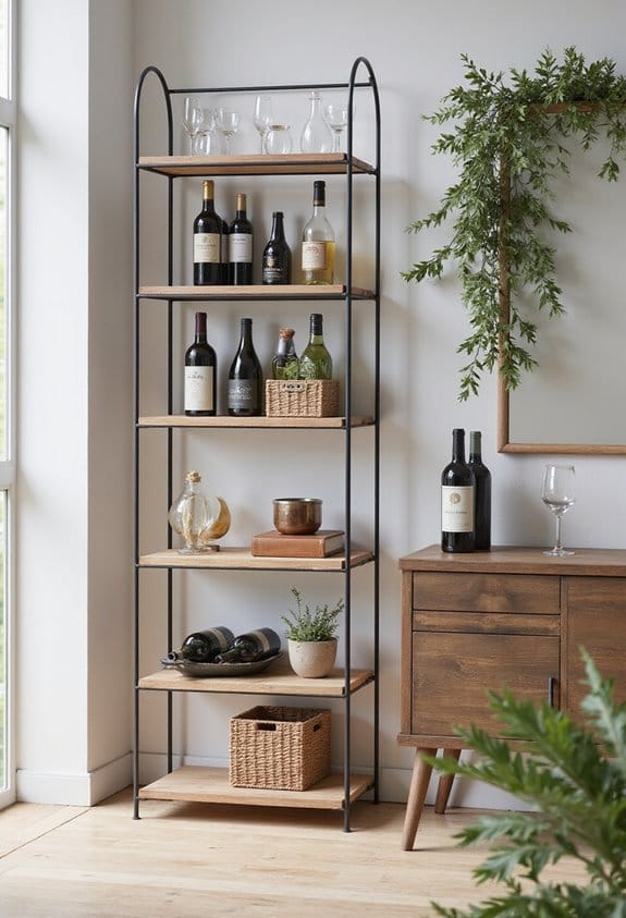 top metal wine racks
