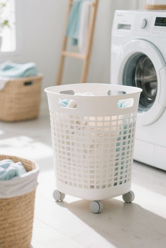 wheeled laundry baskets convenience